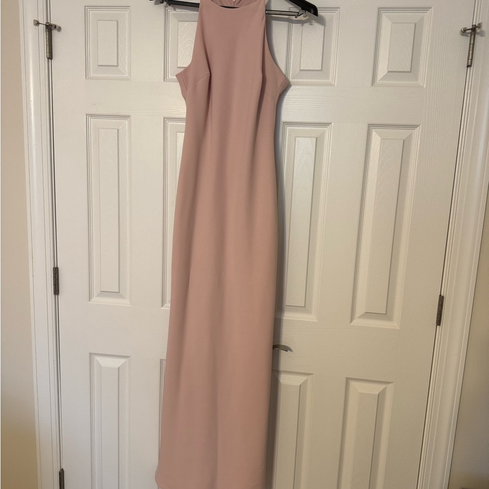Calvin Klein Blush Pink Sleeveless Maxi Gown - Picture 3 of 5